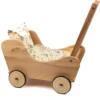 Puppenwagen Holz natur