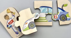 Puzzle Holz - Fahrzeuge 24 Teile