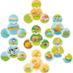 Puzzle Tiere und ihr Zuhause, 28 Teile