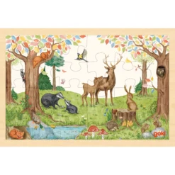Rahmenpuzzle Holz "Auf der Lichtung" , 24 Teile