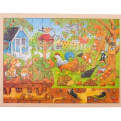 Rahmenpuzzle Holz "Bauerngarten", 96 Teile
