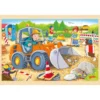 Rahmenpuzzle Holz "Baustelle", 24 Teile