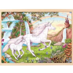 Rahmenpuzzle Holz "Einhorn", 48 Teile