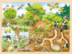 Rahmenpuzzle Holz "Erlebnis Natur", 96 Teile