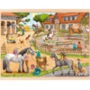 Rahmenpuzzle Holz "Reiterhof", 96 Teile