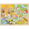 Rahmenpuzzle Holz "Streichelzoo", 48 Teile