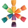 Regenbogen Tomtens Holzfiguren
