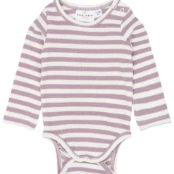 Ripp-Body mauve gestreift 92