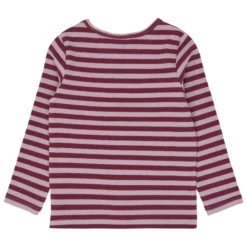 Ripp-Langarmshirt mauve gestreift 98