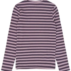 Ripp-Langarmshirt Ripp beere gestreift 122/128