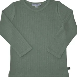 Ripp-Langarmshirt sage 98