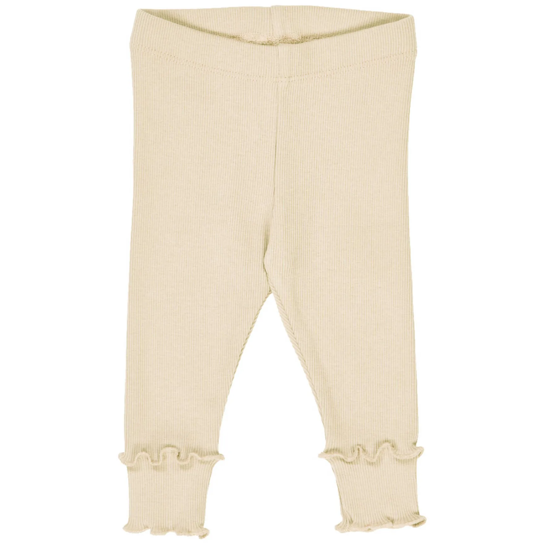 Ripp-Leggings mit Rüsche oak 92