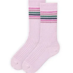 Ripp-Socken 2er-Set blau-rosa 34-36