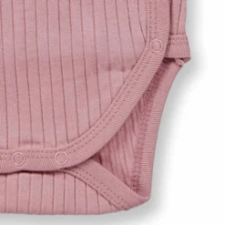 Ripp-Wickelbody dusty rose 50/56