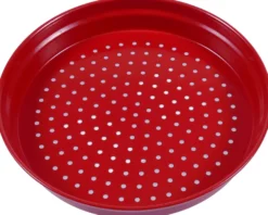 Sandsieb aus Metall rot