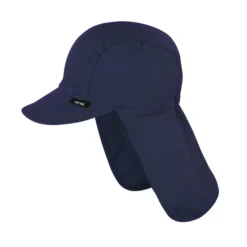 Schirm-Sonnenhut UV mit Nackenschutz navy 51