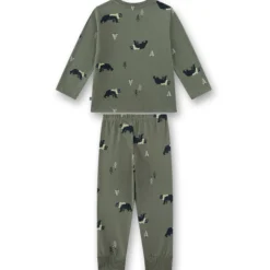 Schlafanzug "Bär" olive 128