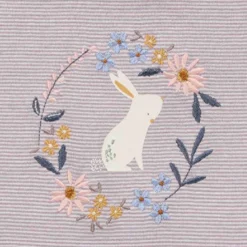 Schlafanzug "Bunny" gestreift mauve 92
