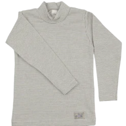 Schlafanzug Wolle Seide Ringel khaki 104