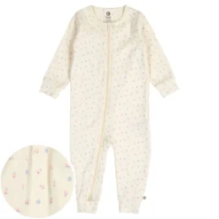 Schlafoverall „Blümchen“ creme 86