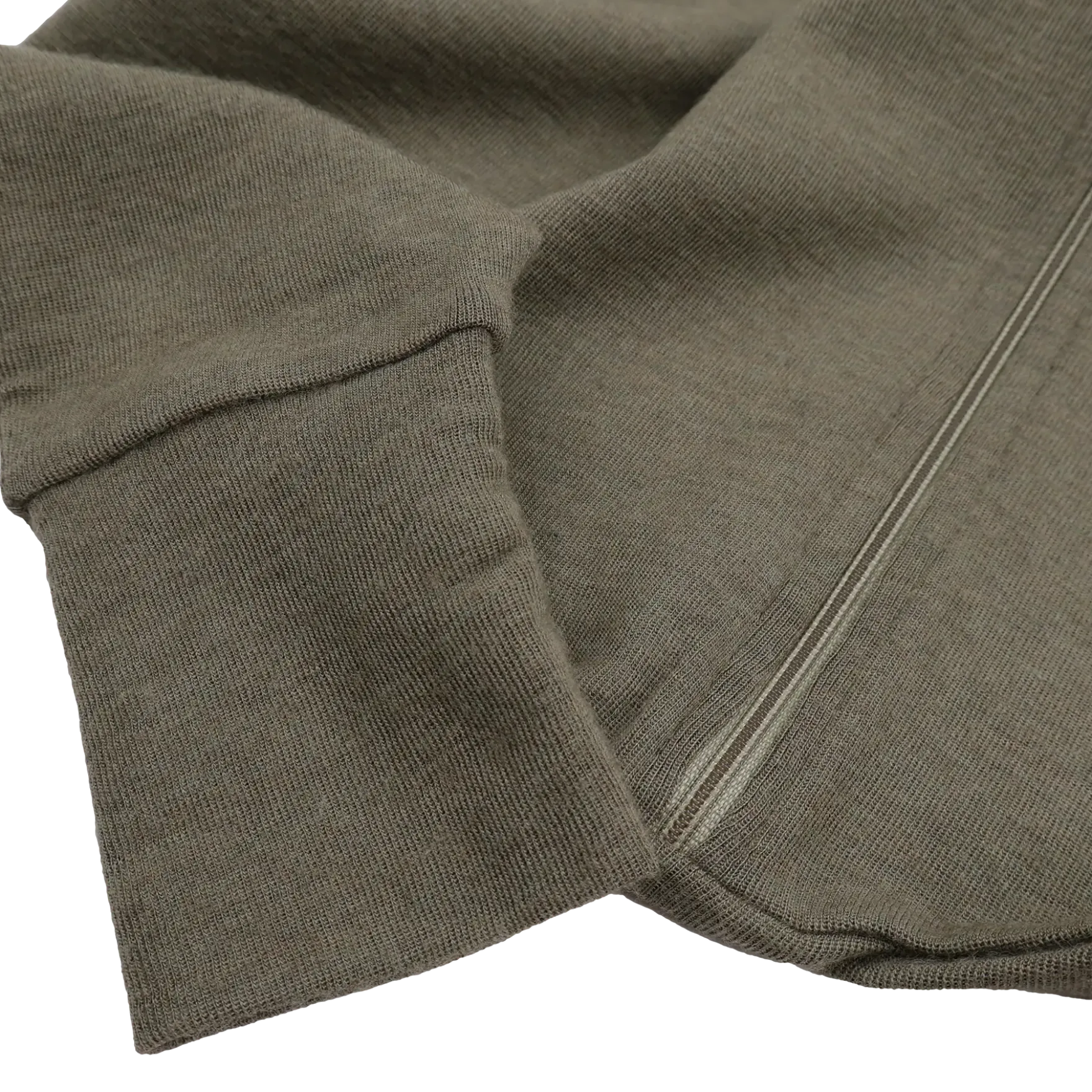 Schlafsack Wolle Seide mit Bein khaki 74/80