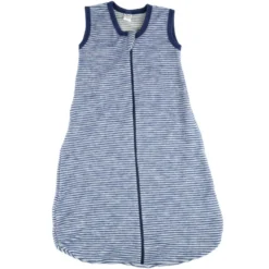 Schlafsack Wollfrottee marine Ringel 90 cm