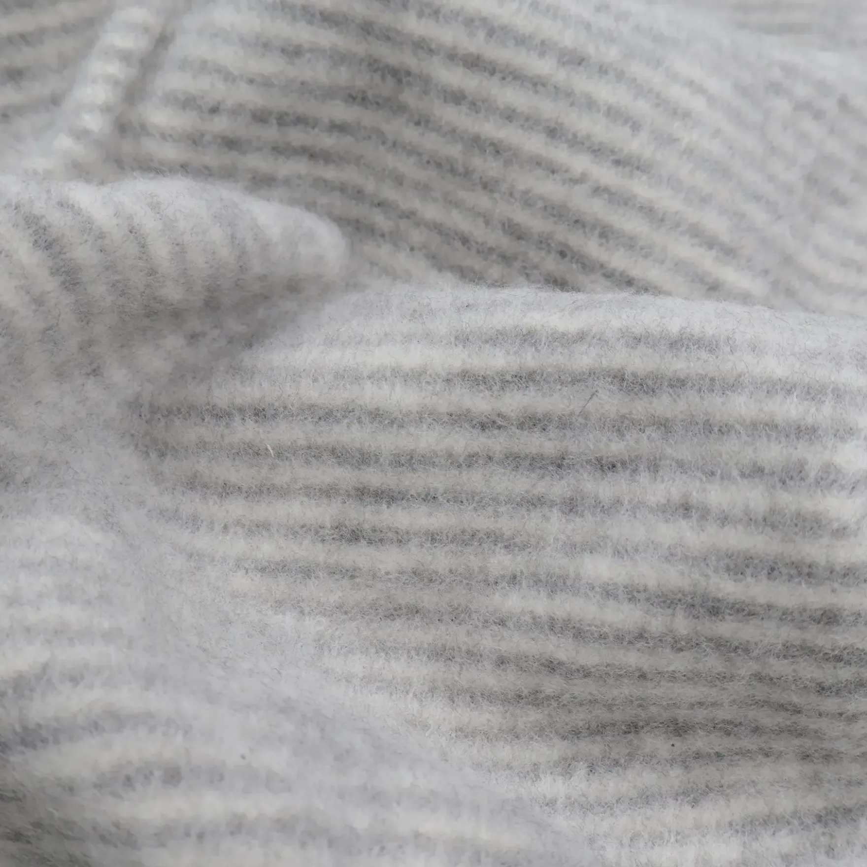 Schlafsack Wollfrottee mit Bein grau 74/80