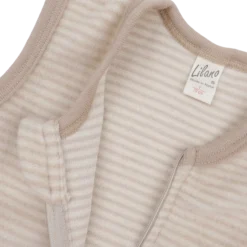 Schlafsack Wollfrottee sand Ringel 70 cm