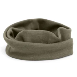 Schlauchschal Wolle Seide olive