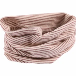Schlauchschal Wolle Seide Ringel mauve Gr. 1