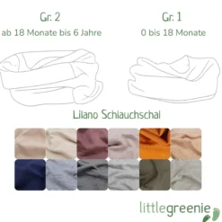 Schlauchschal Wolle Seide Ringel mauve Gr. 1