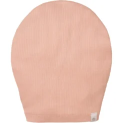 Schleifen-Beanie "Ripp" rose smoke 0M-3M