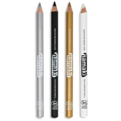 4 Schminkstifte Gold - Silber - Schwarz - Weiß
