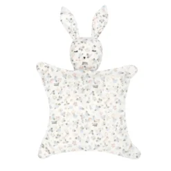 Schmusetuch Hase geblümt creme