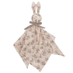 Schnuffeltuch Hase altrosa-walnuss