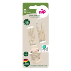 Schnullerband beige