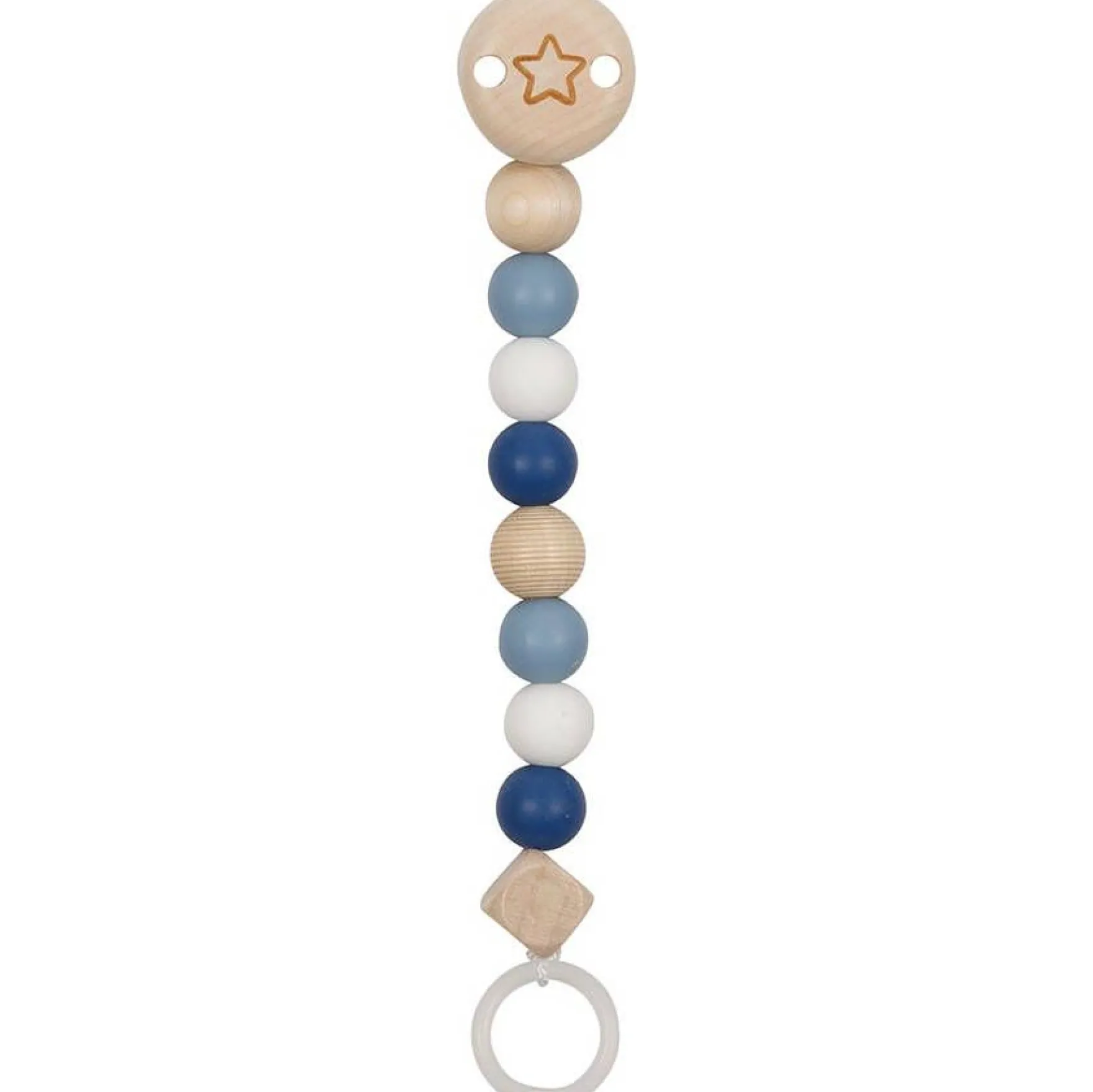 Schnullerkette "Stern" blau