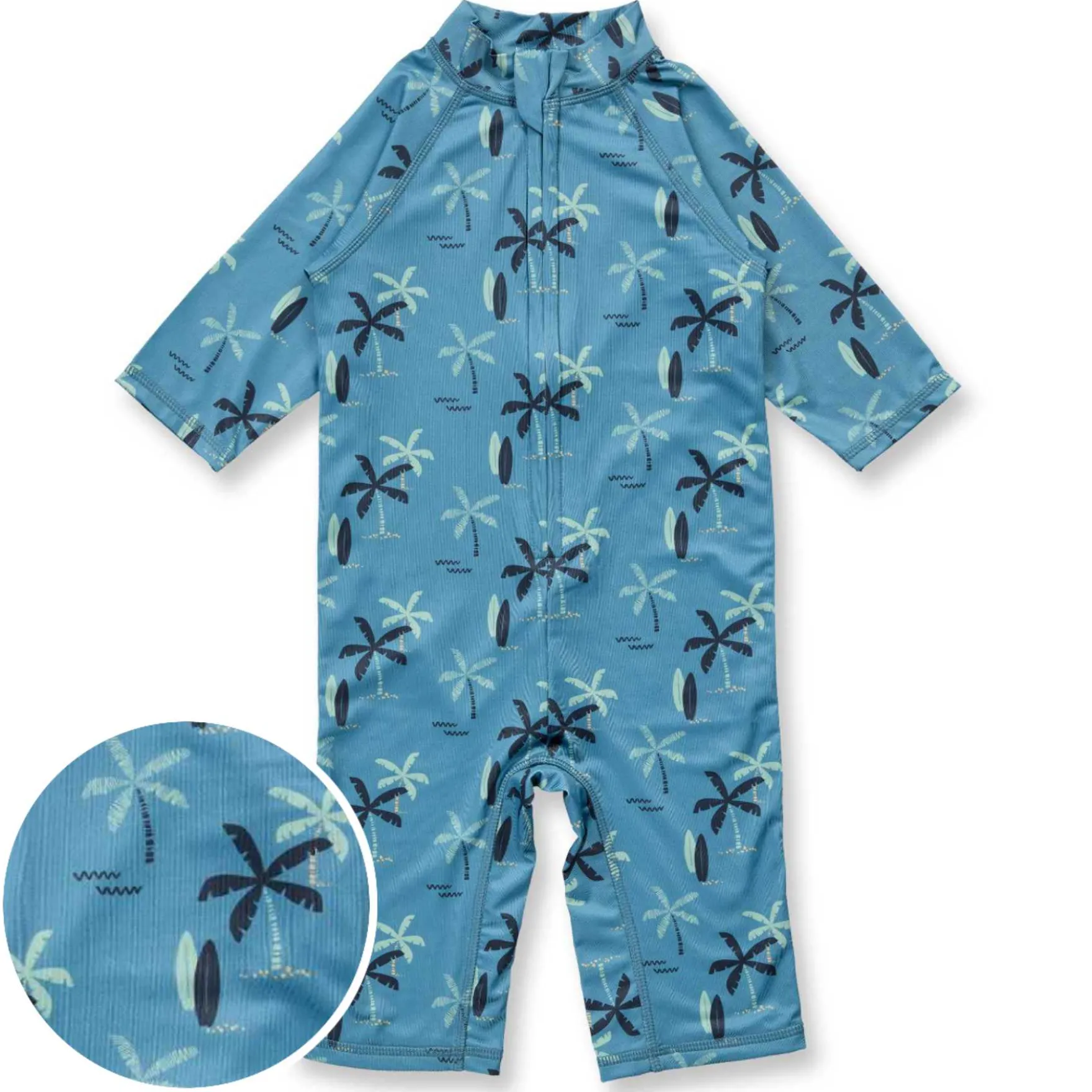 Schwimmanzug "Palmen" blau UPF 50+ 86/92