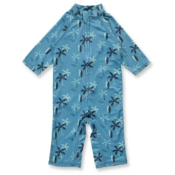 Schwimmanzug "Palmen" blau UPF 50+ 86/92