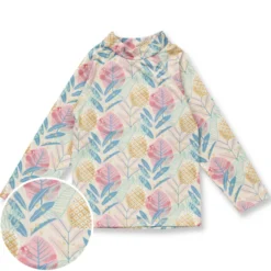 Schwimmshirt "Tropical" pastel UPF 50+ 74/80