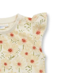 Shirt mit Flügelarm "Flowers" natur 110