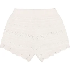 Shorts "Ajourstrick" warmweiß 68