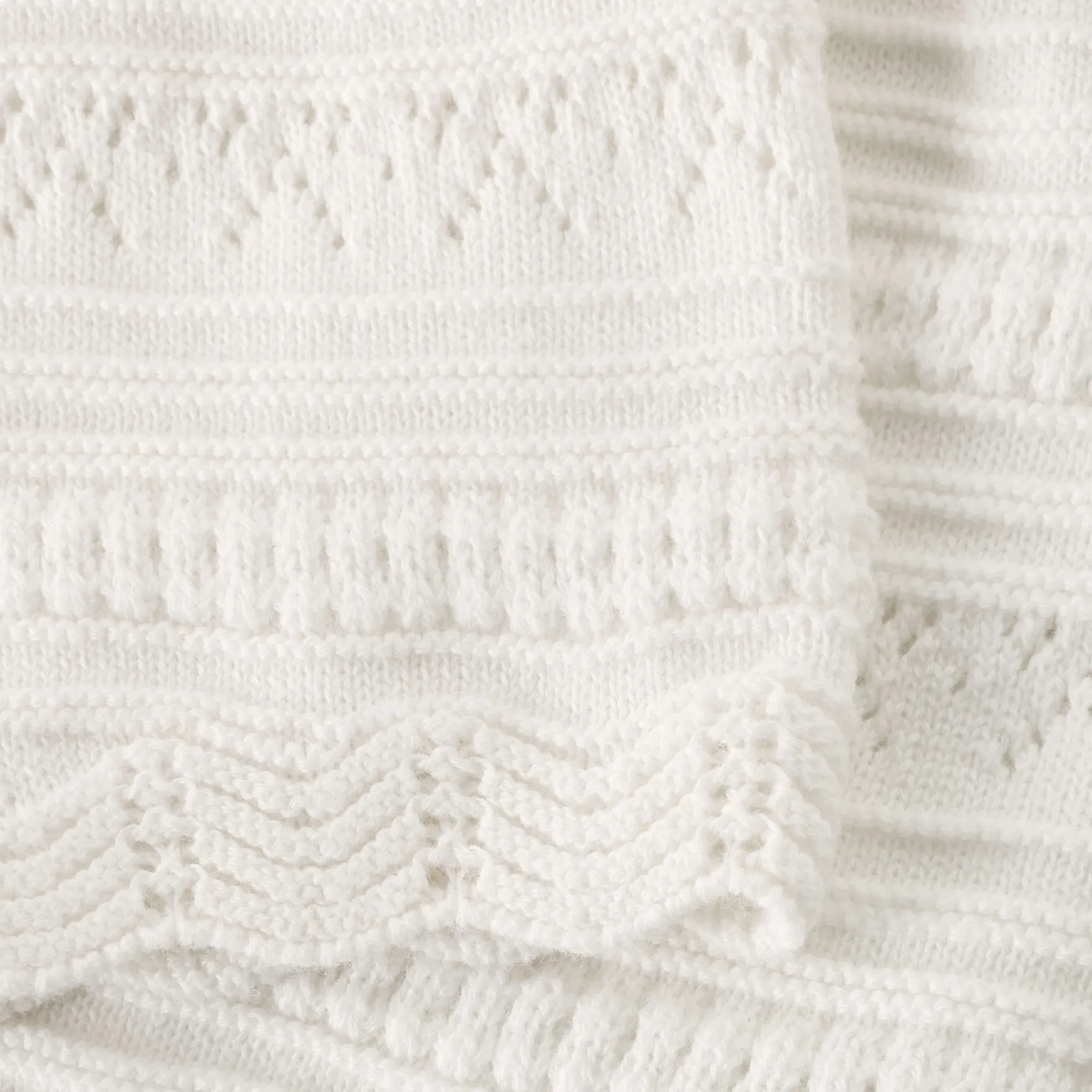 Shorts "Ajourstrick" warmweiß 68