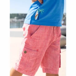 Shorts Chambray rot 104/110