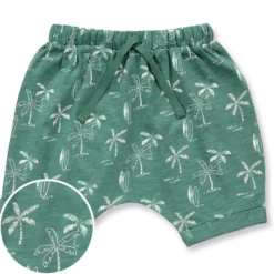 Shorts "Palmen" smaragdgrün 86