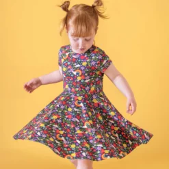 Skaterkleid "Happy Days" dunkelblau 98
