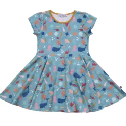 Skaterkleid "Meerestiere" hellblau 86/92
