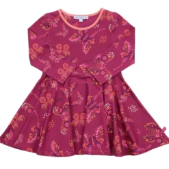 Skaterkleid "Schmetterlinge" berry 98