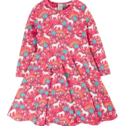 Skater-Kleid "Wildpferde" pink 98