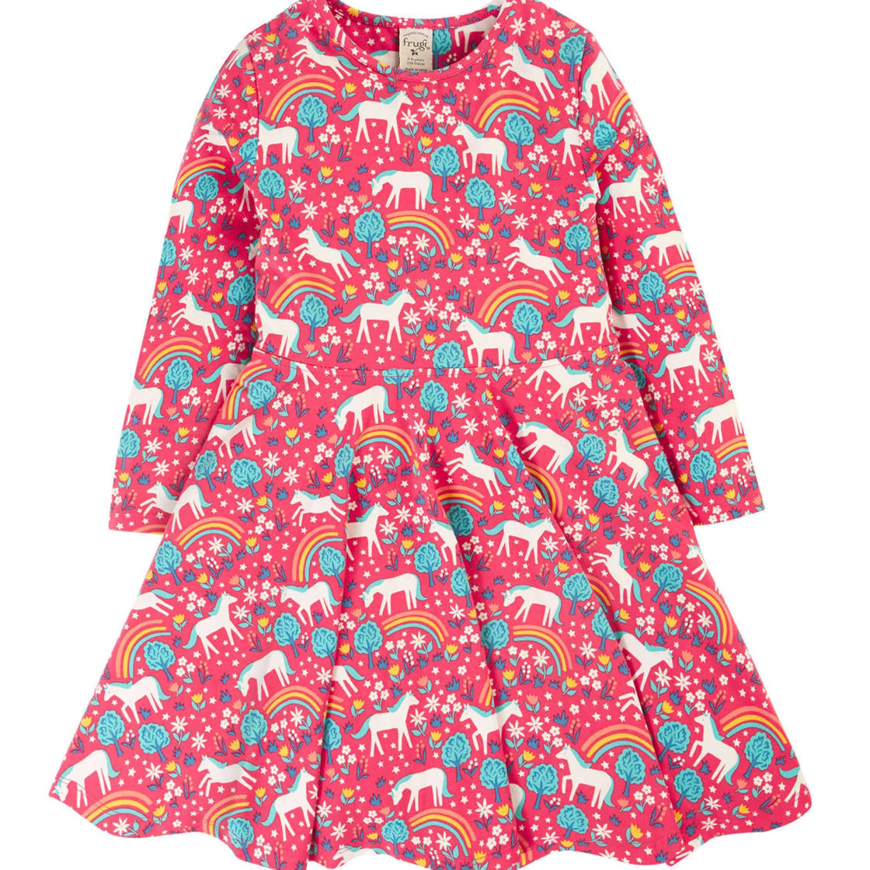 Skater-Kleid "Wildpferde" pink 98